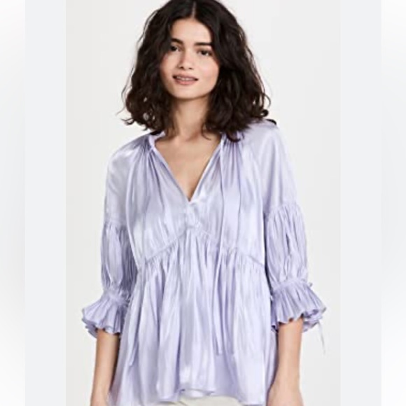 cinq a sept Tops - Cinq A Sept Phyllis Gathered Blouse